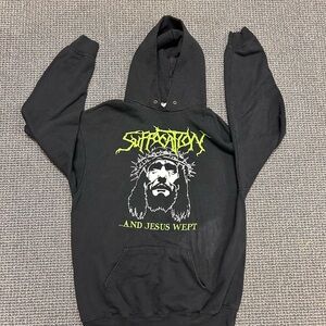 Vintage Suffocation hoodie “and Jesus Wept” size XL